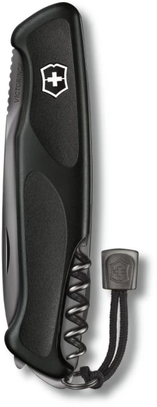 Нож перочинный Victorinox RangerGrip Onyx (0.9563.C31P) 130мм 12функц. черный подар.коробка в комплекте: шнурок