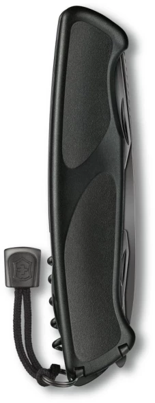 Нож перочинный Victorinox RangerGrip Onyx (0.9563.C31P) 130мм 12функц. черный подар.коробка в комплекте: шнурок