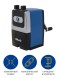 Точилка для карандашей механическая Kw-Trio 307Ablue 307A-BLU 1 отверстие металл синий