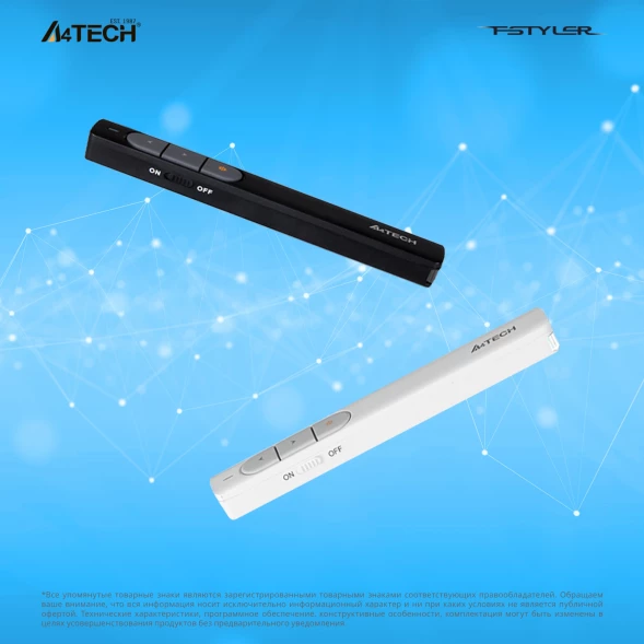 Презентер A4Tech Fstyler LP15 Radio USB (15м) черный