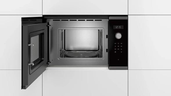 Микроволновая печь Bosch BFL524MS0 20л. 800Вт нержавеющая сталь/черный (встраиваемая)