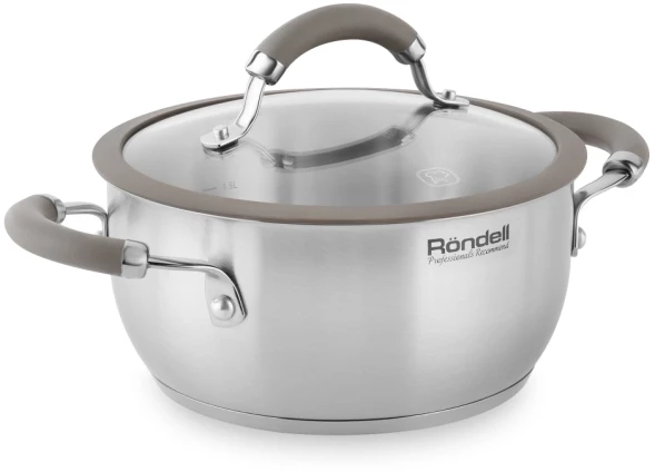 Кастрюля Rondell Balance RDS-755 5л. d=24см (с крышкой) стальной