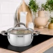 Кастрюля Rondell Balance RDS-755 5л. d=24см (с крышкой) стальной