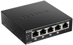Коммутатор D-Link DES-1005P/B1A 5x100Мбит/с 4PoE 60W неуправляемый