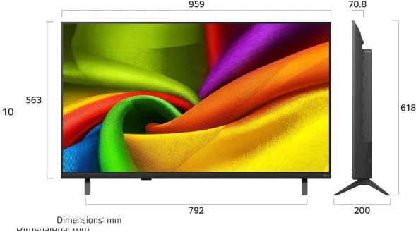 Телевизор LED LG 43&amp;quot; 43NU900B6LA.ARU черный 4K Ultra HD 60Hz DVB-T DVB-T2 DVB-C DVB-S DVB-S2 USB WiFi Smart TV (RUS)