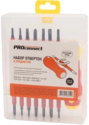 Набор отверток PROconnect 12-4773 в компл.:8 предметов жесткий кейс