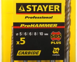 Набор буров Stayer 2930-H5 по бетону (5пред.) для дрелей/перфораторов