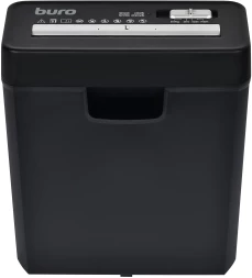 Шредер Buro Home BU-S600 черный (секр.Р-1) ленты 6лист. 10лтр. пл.карты