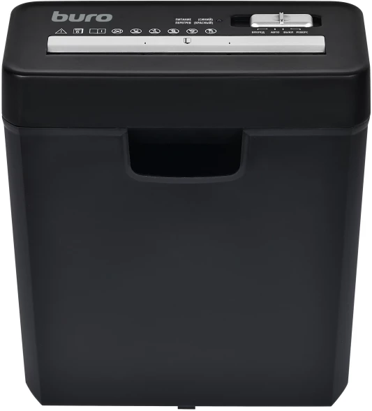 Шредер Buro Home BU-S600 черный (секр.Р-1) ленты 6лист. 10лтр. пл.карты
