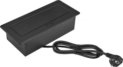 Розетка Cactus CS-SOCKET-EU3-BK для столешницы 26.5x11.8x6.5см черный