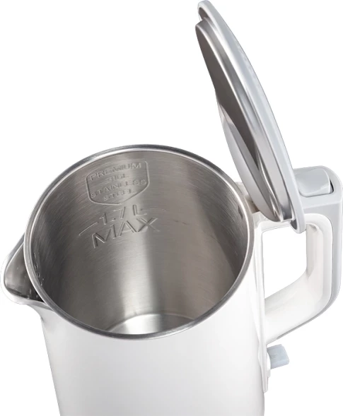 Чайник электрический Panasonic NC-CWK50 1.7л. 1500Вт белый корпус: нерж.сталь/пластик