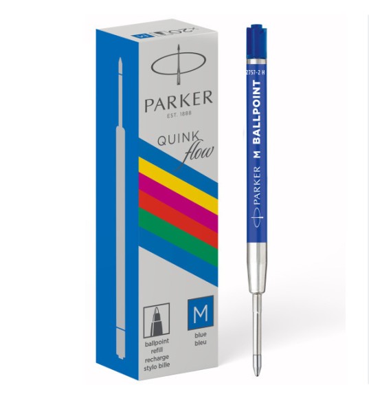Стержень шариковый Parker QuinkFlow Basic Z09 (CW2166550) M 1мм синие чернила без упак.
