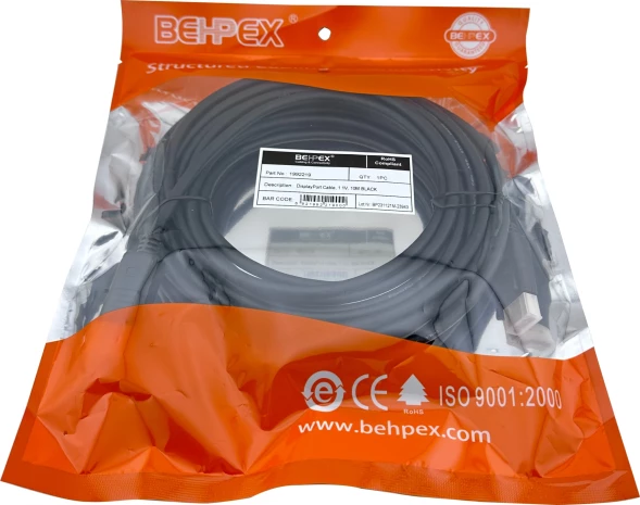 Кабель V1.1 DisplayPort (m) DisplayPort (m) 10м черный