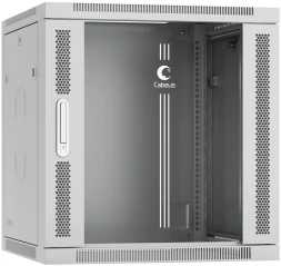 Шкаф коммутационный Cabeus (SH-05F-12U60/60-R) настенный 12U 600x600мм пер.дв.стекл 50кг RAL 7035 550мм 29кг 220град. 635мм IP20 сталь