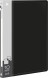 Папка с 10 прозр.вклад. Бюрократ -BPV10BLACK A4 пластик 0.6мм торц.карм с бум. встав черный