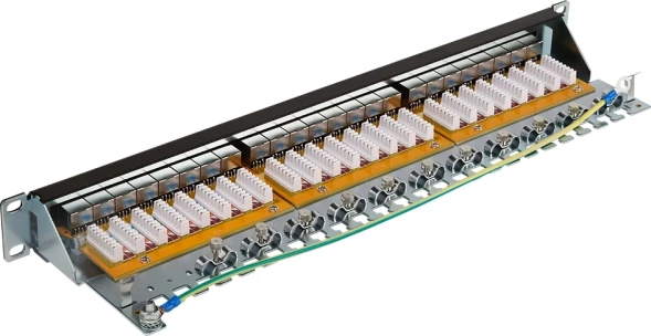 Патч-панель Lanmaster LAN-PPL24S5E 19&amp;quot; 1U 24xRJ45 кат.5E FTP
