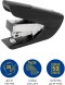 Степлер Kw-Trio 0556B-BLK Mini Air touch 24/6 26/6 (20листов) черный 50скоб пластик коробка