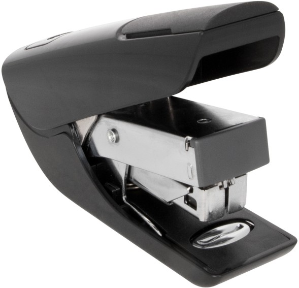 Степлер Kw-Trio 0556B-BLK Mini Air touch 24/6 26/6 (20листов) черный 50скоб пластик коробка