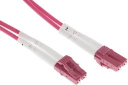 Патч-корд Lanmaster LAN-2LC-2LC/OM4H-1.0 2x50/125 OM4 LC дуплекс-LC дуплекс 1м LSZH розовый