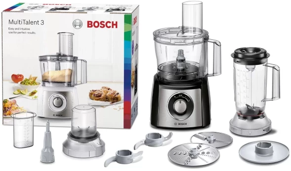Кухонный комбайн Bosch MCM3501M 800Вт черный/нержавеющая сталь
