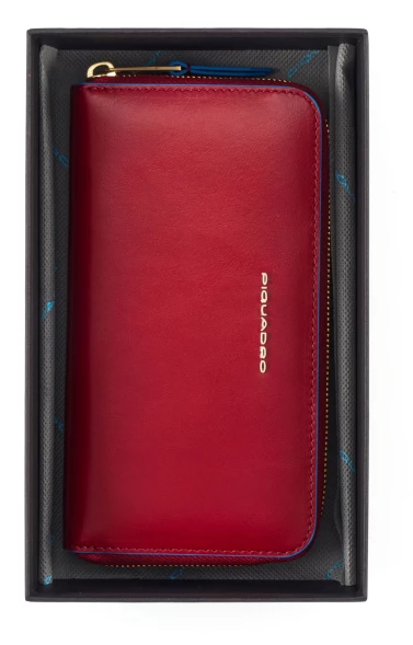 Кошелек женский Piquadro Blue Square PD1515B2R/R красный натур.кожа