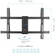 Кронштейн для телевизора Kromax GALACTIC-57 черный 32&amp;quot;-75&amp;quot; макс.60кг настенный поворотно-выдвижной и наклонный