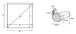 Экран Lumien 111&amp;quot; 200x200см Eco Picture LEP-100103 1:1 настенно-потолочный рулонный