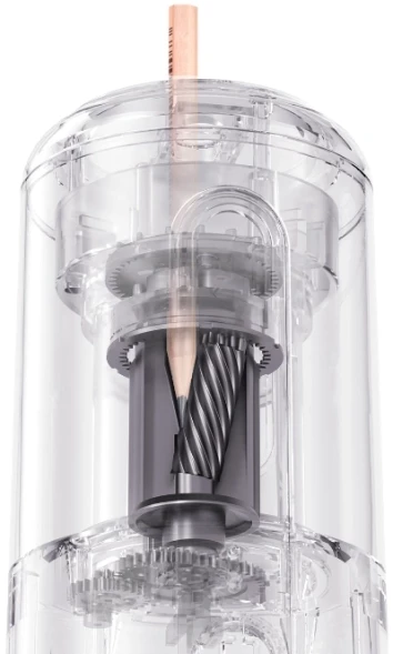 Точилка для карандашей электрическая Deli VA10Beige пластик бежевый