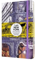 Блокнот Moleskine LIMITED EDITION I AM NEW YORK LEQP060IAMNY Large 130х210мм 240стр. слоновая кость страницы линейка твердая обложка белый