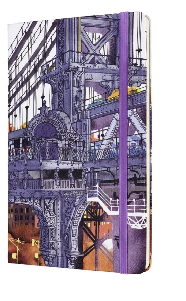 Блокнот Moleskine LIMITED EDITION I AM NEW YORK LEQP060IAMNY Large 130х210мм 240стр. слоновая кость страницы линейка твердая обложка белый