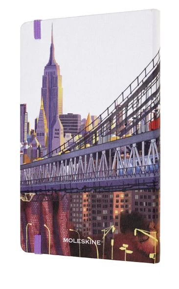Блокнот Moleskine LIMITED EDITION I AM NEW YORK LEQP060IAMNY Large 130х210мм 240стр. слоновая кость страницы линейка твердая обложка белый