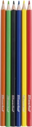 Карандаши цв. Silwerhof Eco 2.6мм шестигран. пластик ассорти 6цв. коробка/европод.