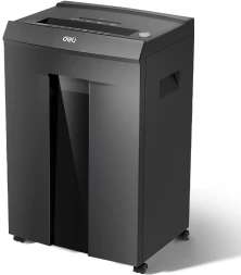 Шредер Deli Laro-H ET097 черный (секр.P-6) фрагменты 7лист. 30лтр. скобы пл.карты CD