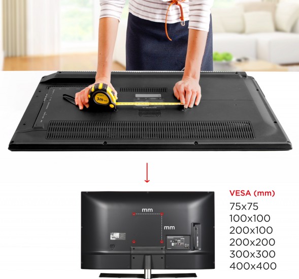 Кронштейн для телевизора Holder LCD-5566-W белый 32&amp;quot;-55&amp;quot; макс.45кг настенный поворотно-выдвижной и наклонный