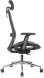 Кресло руководителя Бюрократ MC-912-H черный сетка с подголов. крестов. металл хром