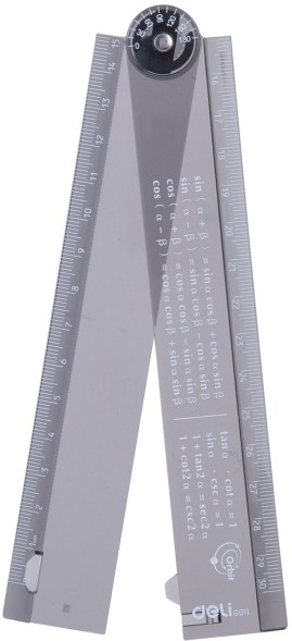 Линейка Deli EG01102 Orbit пластик дл.30см прозрачный/тонированный складная пластиковый пакет с европодв.