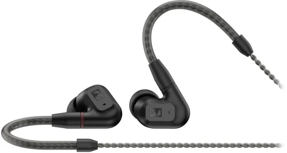 Наушники внутриканальные Sennheiser IE 200 1.2м черный проводные крепление за ухом (IE 200 BLACK)