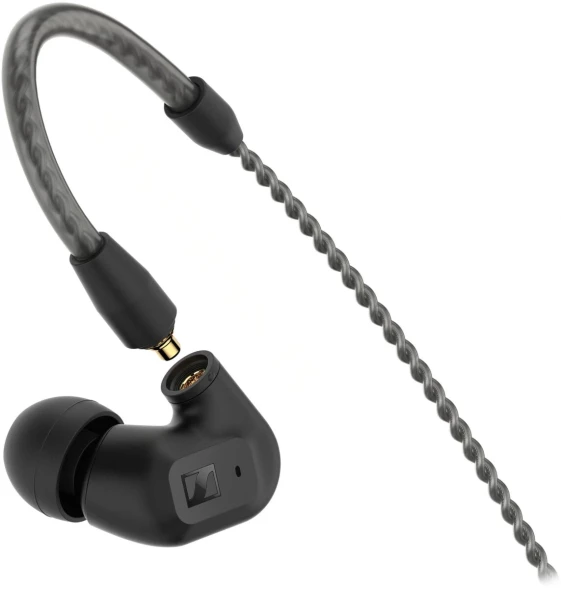 Наушники внутриканальные Sennheiser IE 200 1.2м черный проводные крепление за ухом (IE 200 BLACK)