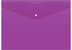 Конверт на кнопке Бюрократ -PK803ANVIO A4 непрозрачный пластик 0.18мм фиолетовый