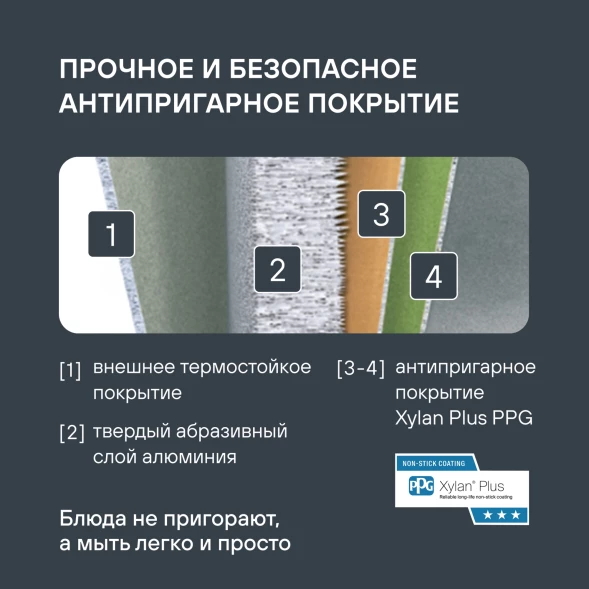 Сотейник Rondell Fest RDA-1526 4.0л. d=28см (с крышкой) черный