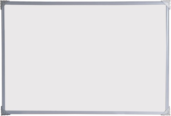 Доска магнитно-маркерная Silwerhof белый 90x120см алюминиевая рама лоток для аксессуаров
