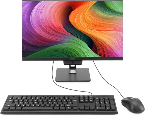 Моноблок Digma Action 21.5&amp;quot; Full HD N95 (1.7) 8Gb SSD256Gb UHDG 600 CR Windows 11 Pro GbitEth WiFi BT 60W клавиатура мышь Cam черный 1920x1080