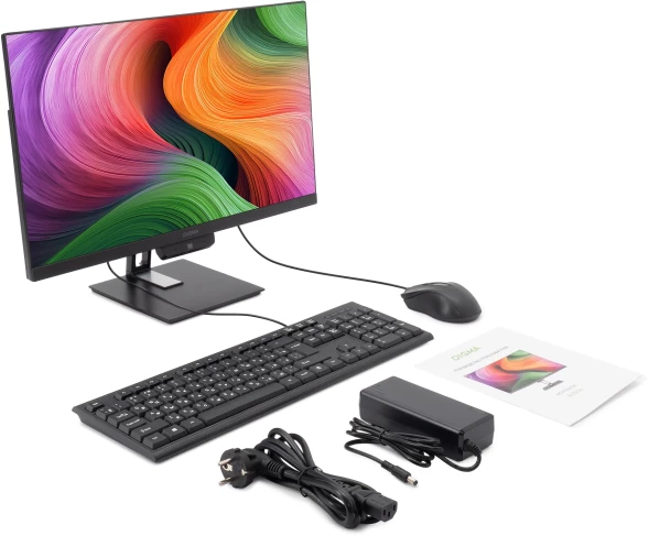 Моноблок Digma Action 21.5&amp;quot; Full HD N95 (1.7) 8Gb SSD256Gb UHDG 600 CR Windows 11 Pro GbitEth WiFi BT 60W клавиатура мышь Cam черный 1920x1080