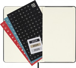 Еженедельник Moleskine CLASSIC WKLY VERTICAL Pocket 90x140мм 144стр. черный