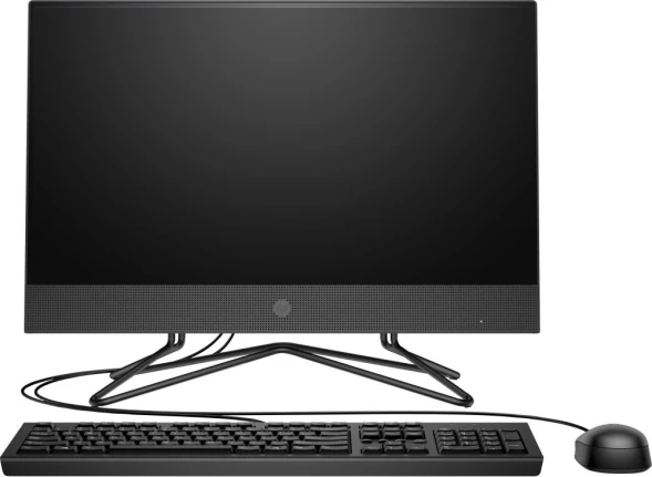 Моноблок HP 200 G4 21.5&amp;quot; Full HD i5 1235U (1.3) 16Gb SSD512Gb Iris Xe DVDRW CR FreeDOS GbitEth WiFi BT 65W клавиатура мышь Cam черный 1920x1080
