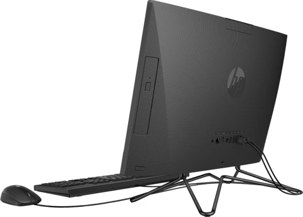 Моноблок HP 200 G4 21.5&amp;quot; Full HD i5 1235U (1.3) 16Gb SSD512Gb Iris Xe DVDRW CR FreeDOS GbitEth WiFi BT 65W клавиатура мышь Cam черный 1920x1080