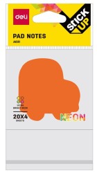 Закладки самокл. бумажные Deli EA03102 76х76мм 1цв.в упак. 20лист