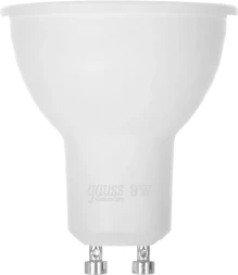 Лампа светодиодная Gauss Spotlight Elementary 9Вт цок.:GU10 спот 220B 4100K св.свеч.бел.нейт. MR16 (упак.:1шт) (13629)