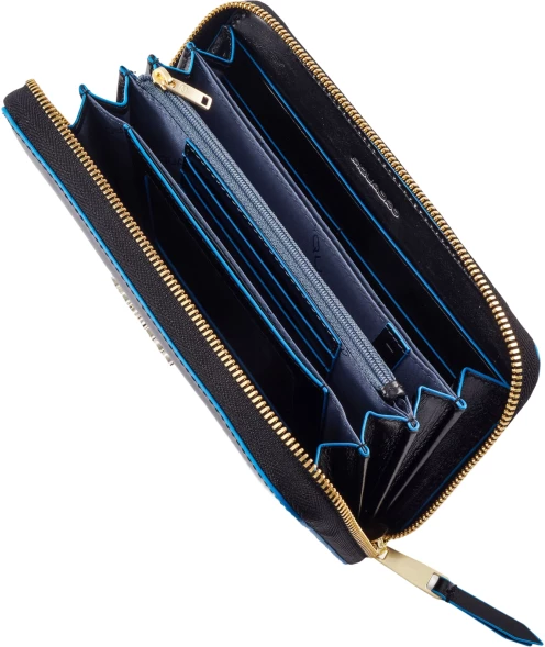 Кошелек женский Piquadro Blue Square PD1515B2R/N черный натур.кожа
