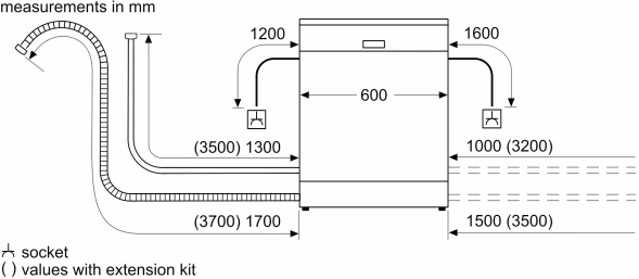 Посудомоечная машина Bosch Serie 2 SMS26AI00Q нержавеющая сталь (полноразмерная)